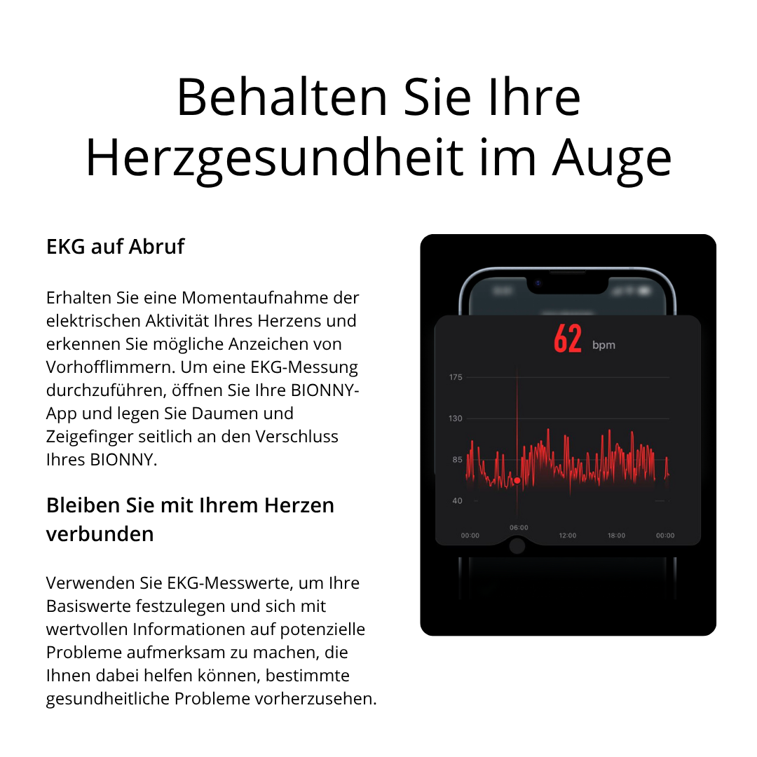 BIONNY 4.0 - Der biometrische Gesundheitstracker, der Ihren Körper besser versteht als Sie selbst.