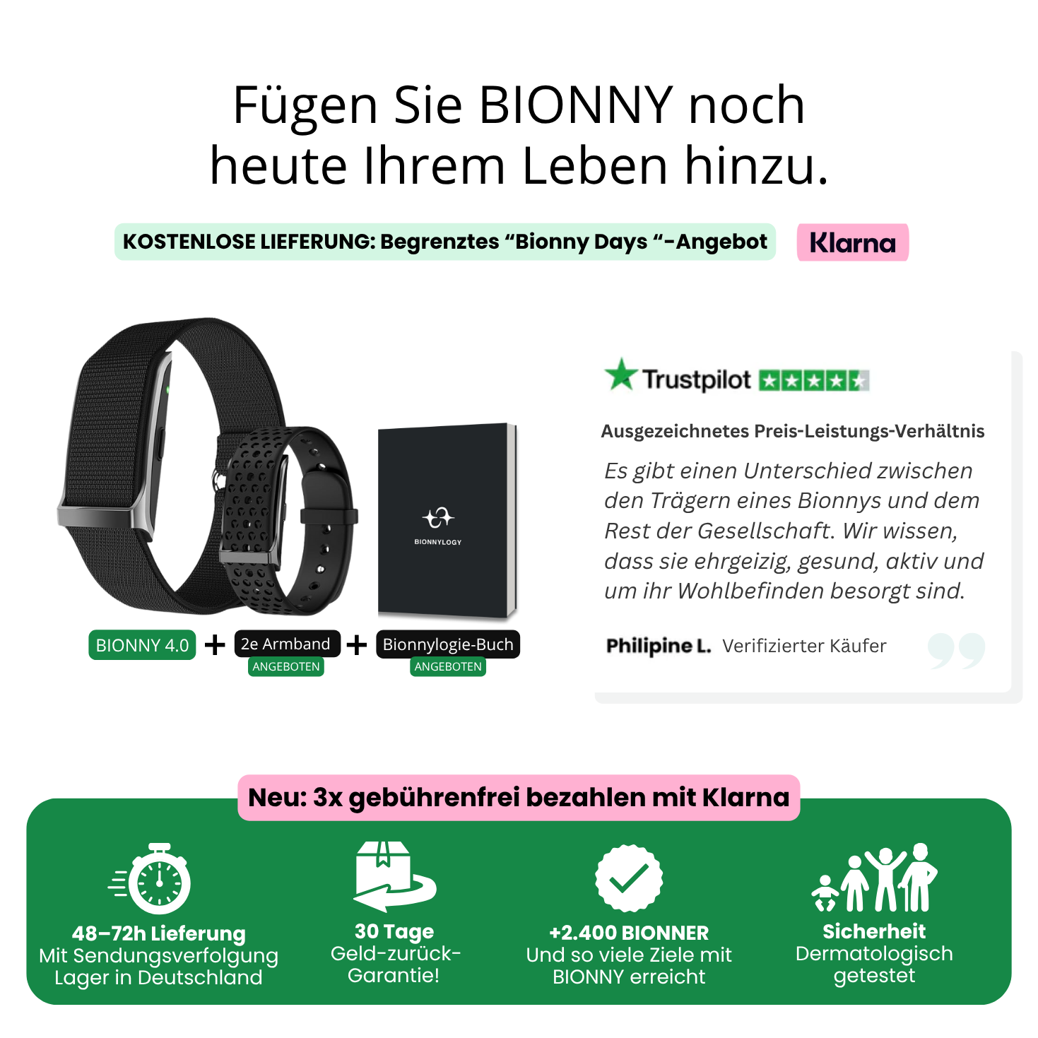 BIONNY 4.0 - Der biometrische Gesundheitstracker, der Ihren Körper besser versteht als Sie selbst.