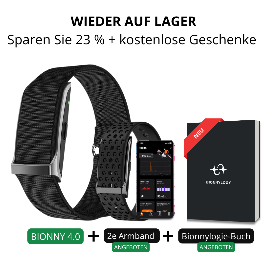 BIONNY 4.0 - Der biometrische Gesundheitstracker, der Ihren Körper besser versteht als Sie selbst.